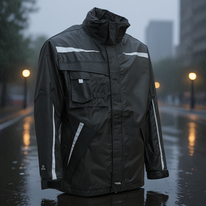 เสื้อกันฝน XTREME Working Rain Jacket ไซส์ M สีดำ ยี่ห้อ Elka Rainwear รุ่นพรีเมียม - Product Image 3