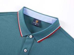 T-shirt de golf décontracté pour homme de grande taille en tricot respirant pour polo polos améliorant la performance et l'humidité - Product Image 2