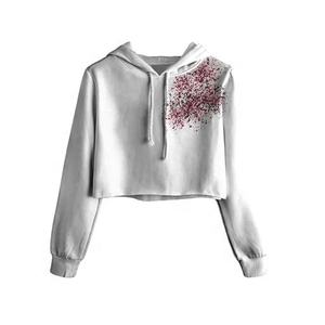 2022ขายส่งโพลีเอสเตอร์/ ผ้าฝ้ายที่มีคุณภาพดีที่กำหนดเองพิมพ์ Hoodie ธรรมดาพืชด้านบน Hoodies - Product Image 1