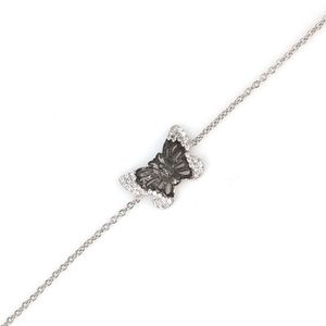 925 Sterling <b>Silver</b> Fashion <b>Cuff</b> <b>Bracelet</b> Elegant Butterfly Design - Product Image 2