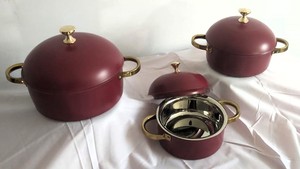 Marmite en verre de qualité supérieure de couleur argent or chauffe-aliments plusieurs volumes de casseroles ignifuges d'un demi-litre à usage domestique - Product Image 3