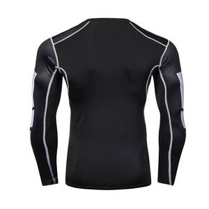 Vêtements pour adultes en stock Chemise de compression en polyester respirant de taille personnalisée Rash Guard pour adultes - Product Image 2