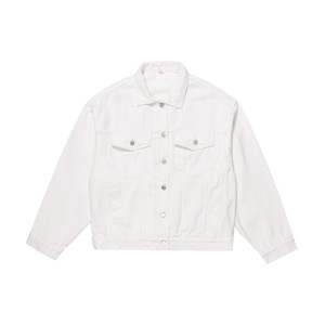 Custom High Street Fashion Brand Washed Hip Pop Telas de mezclilla Chaqueta de mezclilla personalizada Chaquetas de los hombres - Product Image 2