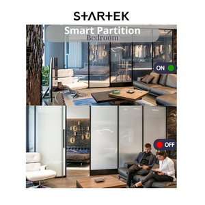 Película de vidrio PDLC inteligente para el dormitorio principal para la decoración de la pared de la cortina del uso del baño - Product Image 1