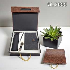 Cuaderno A5 de Alta Calidad con Soporte Magnético de Metal y Tarjetero, Juego de Regalo Promocional Hecho a Mano con Logotipo Personalizado - Product Image 6