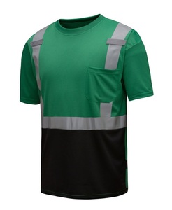 High Quality Men Hi Vis <b>Long</b> Sleeve T Shirt High Visibility Reflective Workwear for Men OEM Wholesale Men Bulk Clothes - Product Image 4