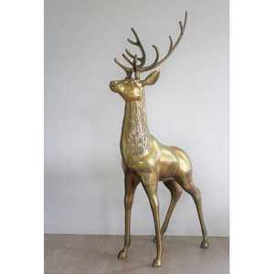 Forte demande avec un prix raisonnable Artisanat Statue de renne en laiton fabriquée en Inde Décorative sur mesure avec une qualité d'exportation - Product Image 5