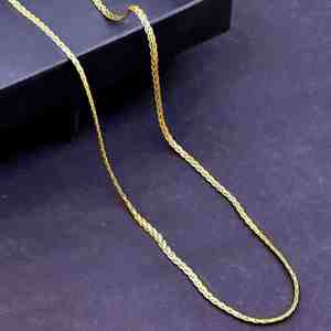 Collar de Cadena de Latón Chapado en Oro de 14K, 18K y 24K con Volantes Elegantes para Mujer, Diseño Moderno y a la Moda, Venta al por Mayor - Product Image 2