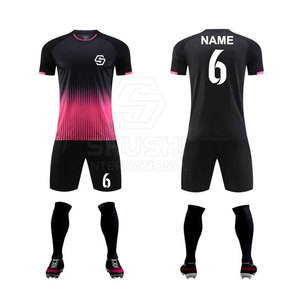 Pakistan meilleure qualité 100% Polyester séchage rapide unisexe adulte football uniforme personnalisé ensembles de football usine en gros - Product Image 6