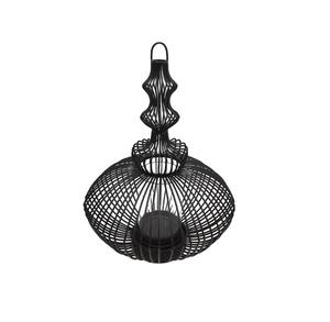 Linterna de vela de madera Natural acabado marrón para el hogar y la decoración de Navidad linterna colgante hecha a mano personalizada a granel - Product Image 3