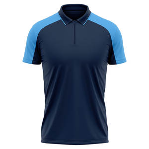 Dos camisetas deportivas tipo polo de colores contrastantes elaboradas con mezcla de algodón suave de calidad resistente al sudor diseñadas para golf y deportes de equipo - Product Image 4