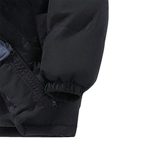 Custom GREY STITCH Men's Hooded Puffer <b>Jacket</b> Winter <b>Warm</b> <b>Waterproof</b> Windproof Breathable Embroidered Stand Zipper Outdoor - Product Image 4