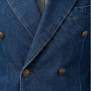 Chaqueta Vaquera Premium Transpirable para Hombre, Talla Grande, Alta Calidad, Reversible, Cuello Alto, Logotipo Frontal Personalizable, Colección de Moda - Product Image 4