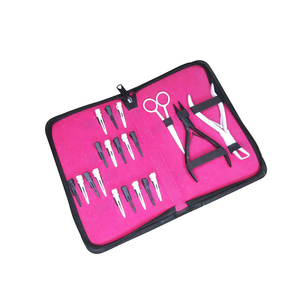 2025 nouveau Design ensemble de pinces d'extension de cheveux professionnelles dissolvant de perles de qualité de marque avec étui de luxe - Product Image 2