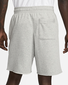 Shorts Bermuda en Coton Gris pour Homme, Taille à Cordon, Coupe Décontractée, Couleur Unie, Respirant, Vêtement de Sport - Product Image 3