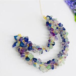 Atrapasueños de fluorita Natural para colgar en la pared, atrapasol hecho a mano, decoración de fluorita, el mejor regalo - Product Image 3