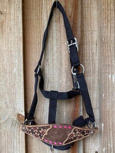 Harnais de selle western en cuir de vache véritable, large et robuste, fait main, avec tressage en panier, estampé, équipement d'équitation pour chevaux - Product Image 3