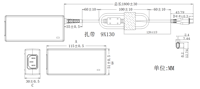 Adaptor Daya AC DC Eksternal 65W dengan Input AC 3-Pin Ber grounding, Catu Daya Desktop