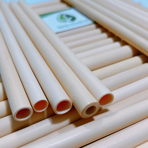 Pailles en bambou naturel de taille personnalisée, réutilisables, biodégradables, pour les cafés, les restaurants et les hôtels - Product Image 2