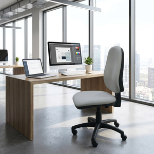 Siracusa Modern Office Chair Ergonomic Leather and Fabric Executive Chair with Adjustable Height and Headrest Mesh Iron Design - Product Image 2