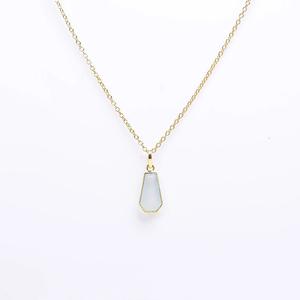 Vente en gros directe usine Bijoux chrétiens en argent sterling 925 avec pendentif cercueil en calcédoine aqua véritable, finition rhodiée, pour les fêtes - Product Image 4