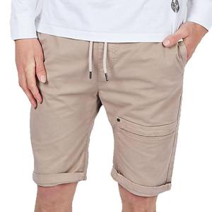 Pantalones cortos cargo de camuflaje informales para hombres Técnicas teñidas lisas de patrón sólido antiarrugas - Product Image 2