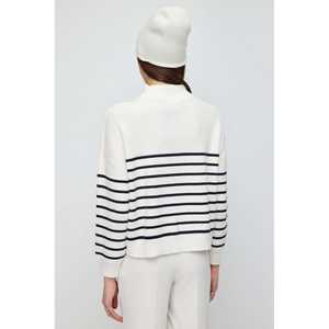 Suéter de Punto Casual para Mujer con Estampado, Cierre de Cremallera, Transpirable, de Seda con Decoración Bordada, Talla XS - Product Image 6