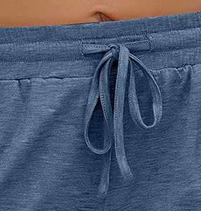 Short de sport pour femme taille haute personnalisé Short de sport d'été en coton respirant pour la course - Product Image 3