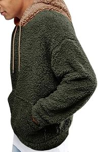 Sudaderas Casuales de Invierno para Hombre, Color Sólido, Poliéster/Algodón, Felpa, Corte Regular con Diseño de Bolsillo, Ecológicas, de Secado Rápido y Transpirables - Product Image 6