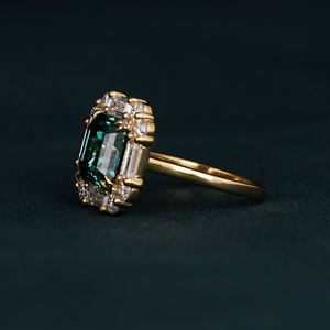 18KT สีทองที่เป็นของแข็งสีเขียวแหวนหมั้นแบบคลาสสิกเติบโตขึ้นมาในแลปแหวนเพชรที่ถูกสร้างขึ้นในห้องปฏิบัติการที่มีเสน่ห์และได้รับการรับรองว่าเป็นสีเขียว - Product Image 6