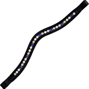 Banda Frontal para Caballo de Cuero con Cristales Brillantes, Diseño Decorativo Elegante, Disponible en Varios Colores para Caballos - Product Image 2