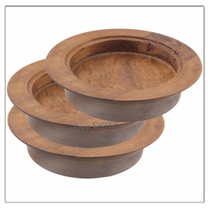 Ensemble de plateau de communion en bois rustique élégant plateau de service d'église écologique réutilisable pour l'eucharistie et la messe disponible dans le monde entier - Product Image 3