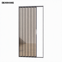 Moustiquaire de fenêtre à cadre en aluminium, moustiquaire de porte suspendue rétractable et pliable, moustiquaire coulissante horizontale