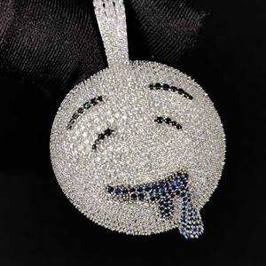 Lujo VVS Moissanite Joyería fina 14K Chapado en oro 925 Colgante de plata con estilo de hip-hop de diamante elegante para fiestas - Product Image 2