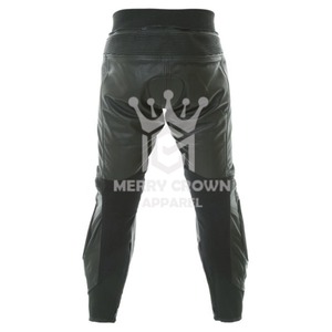 Pantalones de moto de cuero de vaca para hombre personalizados de alta calidad profesional pantalones de moto Bordados y estampados personalizados para hombre - Product Image 3
