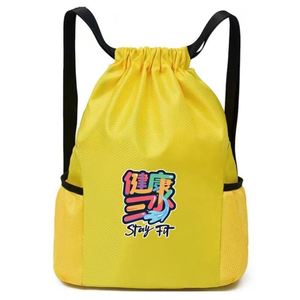 Sac à dos de sport d'extérieur avec logo personnalisé, sac de basketball étanche à cordon, sac d'entraînement, sac cadeau pour événement - Product Image 2