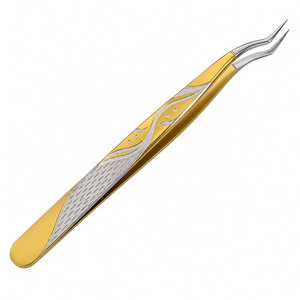 Pince à cils professionnelle en acier inoxydable pour extensions de cils volume, précision garantie, vente en gros - Product Image 3