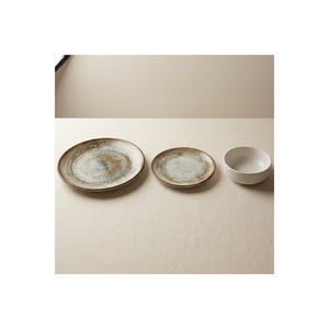 Modern Design Valencia 3-Piece Porcelain Serving <b>Set</b> Dishwasher Safe Large Serving Plate <b>Breakfast</b> Plate Bowl Minimalist Style - Product Image 2
