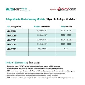 Tuyau de carburant pour Mercedes Sprinter, Vito W639 - Product Image 2