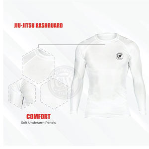 Venta directa de fábrica Hombres Rash Guard Mejor precio Bajo Moq Mangas largas Hombres Rash Guard - Product Image 4