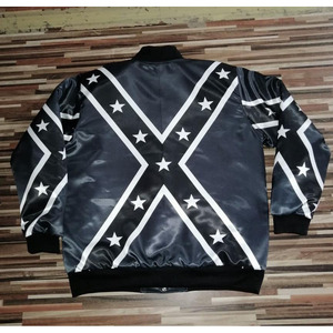Vente en gros Blouson aviateur en satin personnalisé brodé Versity Blousons aviateur en satin de soie pour hommes Blouson de baseball en satin Versity - Product Image 3