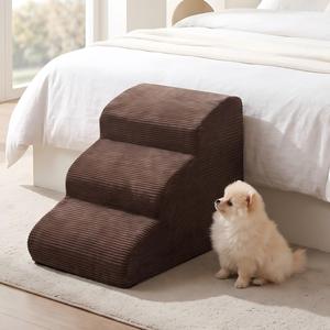 Pet <strong>Ramps</strong> 3 Steps Stairs <strong>Cat</strong> Dog Ladder Anti-slip Removable Stairs for Dogs Pet Accessories Toy Dog Bed Stairs - Product Image 1