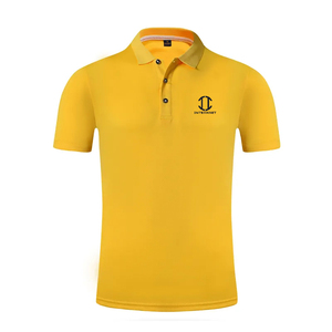 Chemises d'été décontractées pour hommes en tricot imprimé 100% coton brodé à séchage rapide respirantes à manches courtes pour le golf, le football et le tennis - Product Image 2
