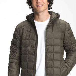 <b>Lightweight</b> <b>Men's</b> Hooded Canvas Puffer <b>Jacket</b> with Nylon Shell for Cold Weather City Wear - Product Image 6