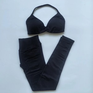 Impact Yoga ensemble femmes entraînement Scrunch Leggings ensemble à bretelles licou sport soutien-gorge Fitness Gym vêtements entraînement ensemble 2 pièces - Product Image 3