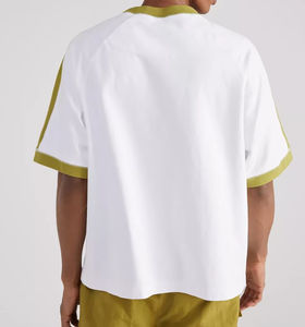 Fabricant de vêtements – T-shirts unisexes pour hommes 100 % coton, coupe ample, couleur unie, blocs de couleur - Product Image 5