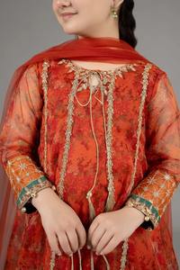 Lehenga Choli Formal Estilo Pakistaní para Niñas, con Corsé Elegante y Falda con Vuelo en Capas, Tela Acrílica, Ideal para Fiestas, Bodas y Eid - Product Image 5