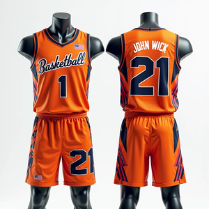 Conjunto de camisetas de baloncesto para hombre de alta calidad, ropa deportiva RTS, sublimada, transpirable, de secado rápido, impresa en verano - Product Image 6