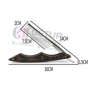 Navaja de Afeitar Profesional Desechable de Acero Inoxidable con Mango de Madera, Duradera para Cara y Cuerpo, Venta al Por Mayor, Alta Calidad - Product Image 3