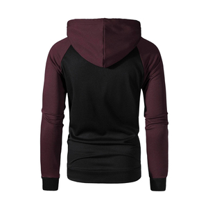 2025 hombres de alta calidad Vintage personalizado en blanco pulóver Sudadera con capucha Color bloque letra estampado cordón canguro bolsillo 3D invierno - Product Image 4